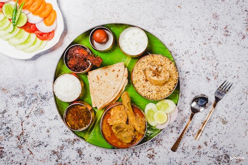 Andhra thali