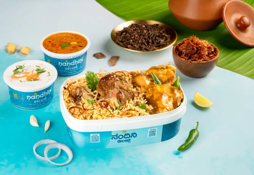 Andhra Mutton Biryani with Spicy Chicken Box