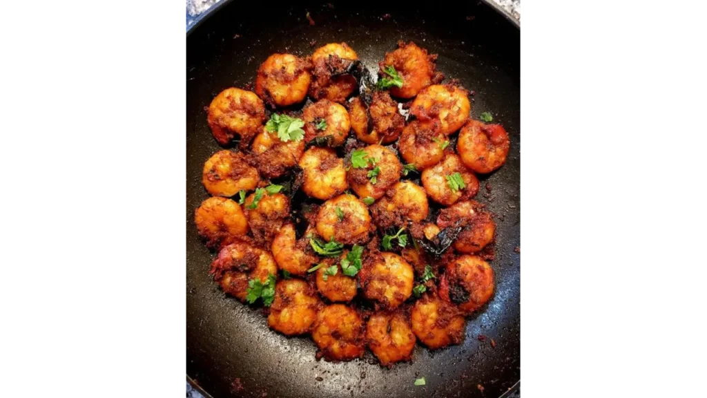 Chettinad Prawns andhra dish
